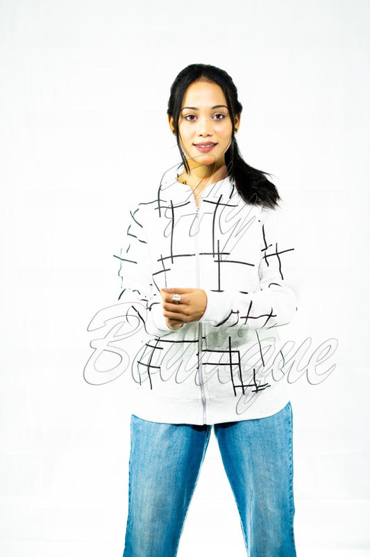 Winter Collection Women’s Printed Jacket | Stylish & Warm Outerwear | Trendy Winter Fashion for Ladies extra large