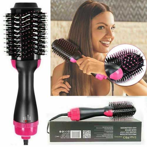 One Step Hair Brush And Dryer | Hair Volumizer Styler Comb 1000W Hair Straightener Curler Roller