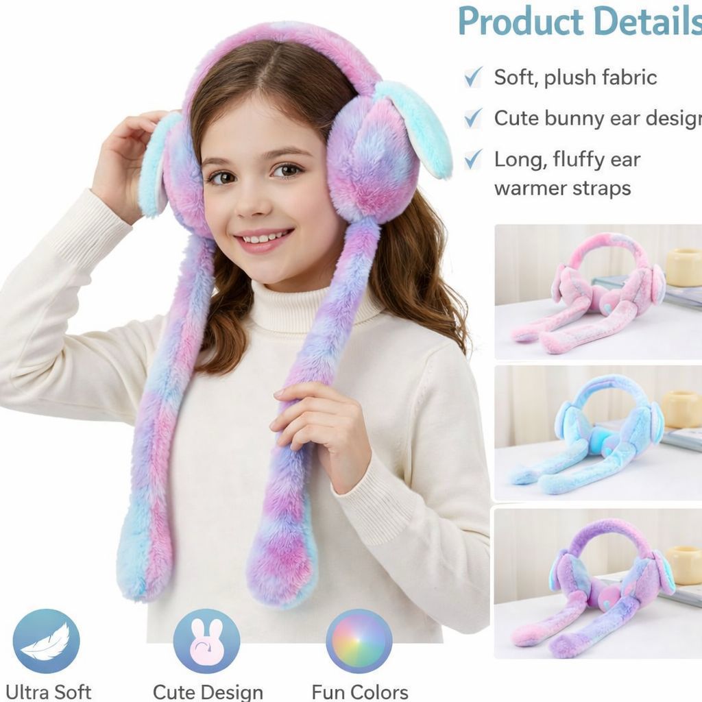 Rabbit Style Jumping Ear Mufs